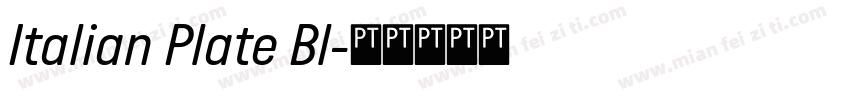 Italian Plate Bl字体转换